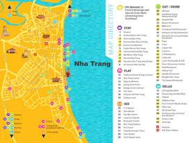 Nha Trang hotels and sightseeings map