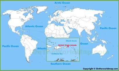 British Virgin Islands Location Map