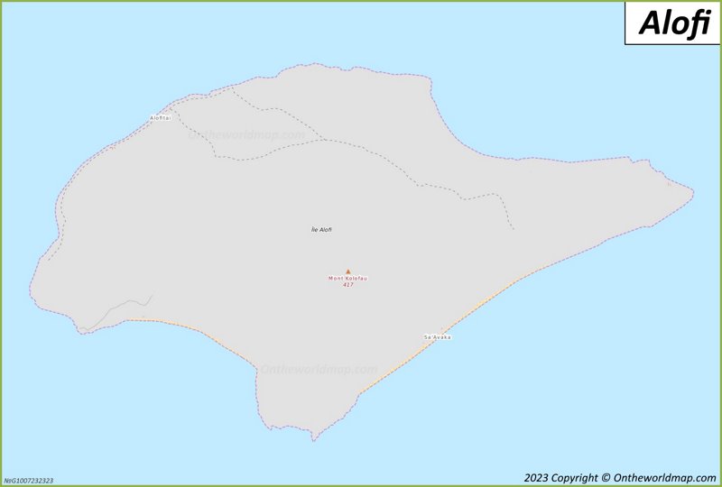 Map of Alofi Island