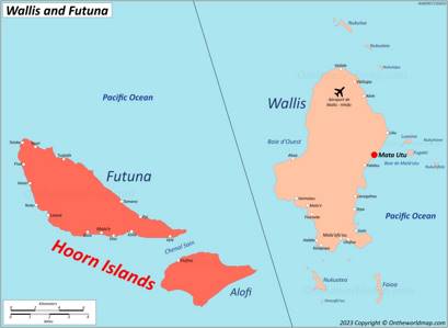 Hoorn Islands Location Map