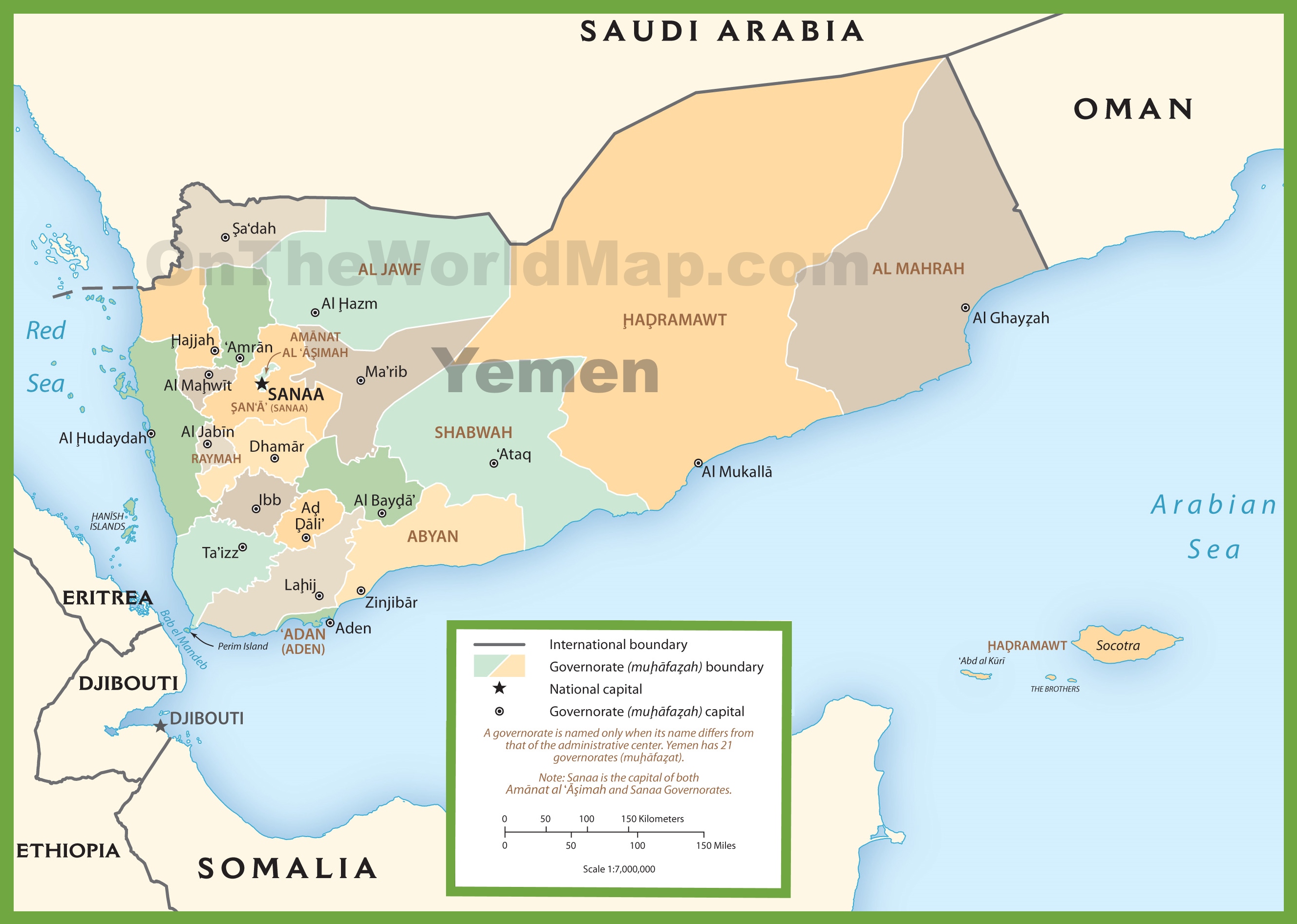 World Map Yemen World Map Yemen