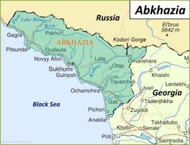 Abkhazia Political Map