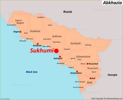 Sukhumi Location Map