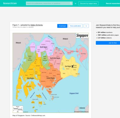 Our Map of Singapore on the ResearchGate website