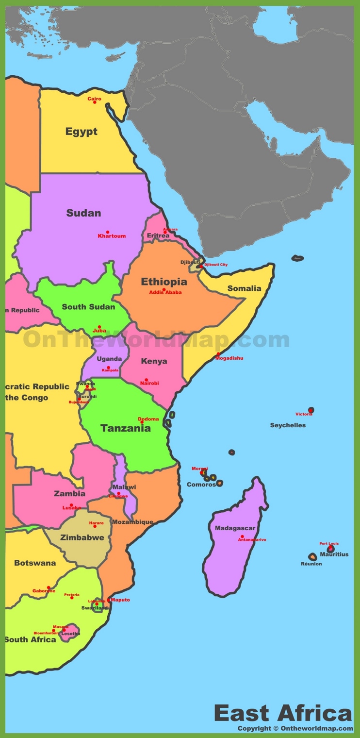map of africa east        <h3 class=