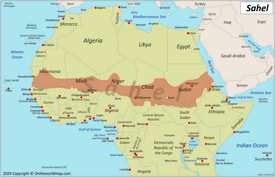 Map of the Sahel