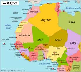 Map of Western Africa