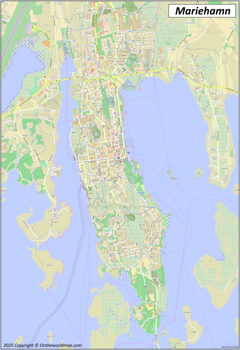 Map of Mariehamn