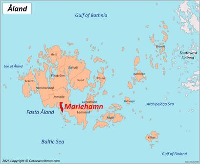 Mariehamn location on the Åland Map