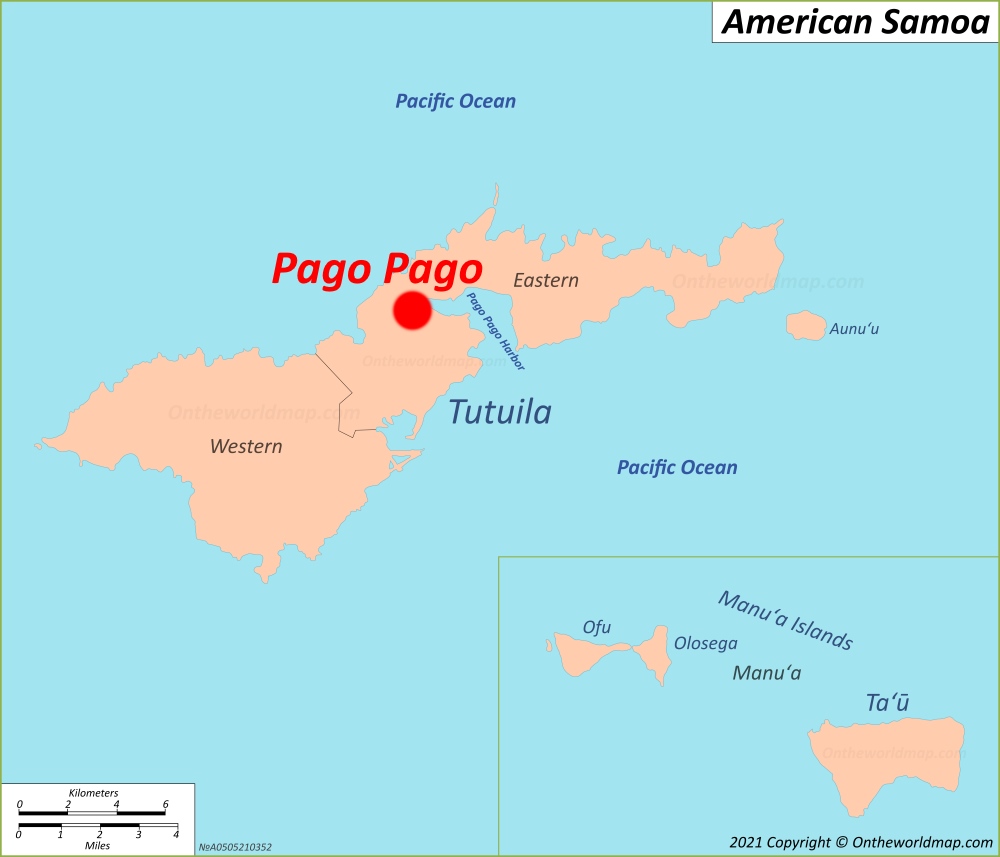 Pago Pago Location Map