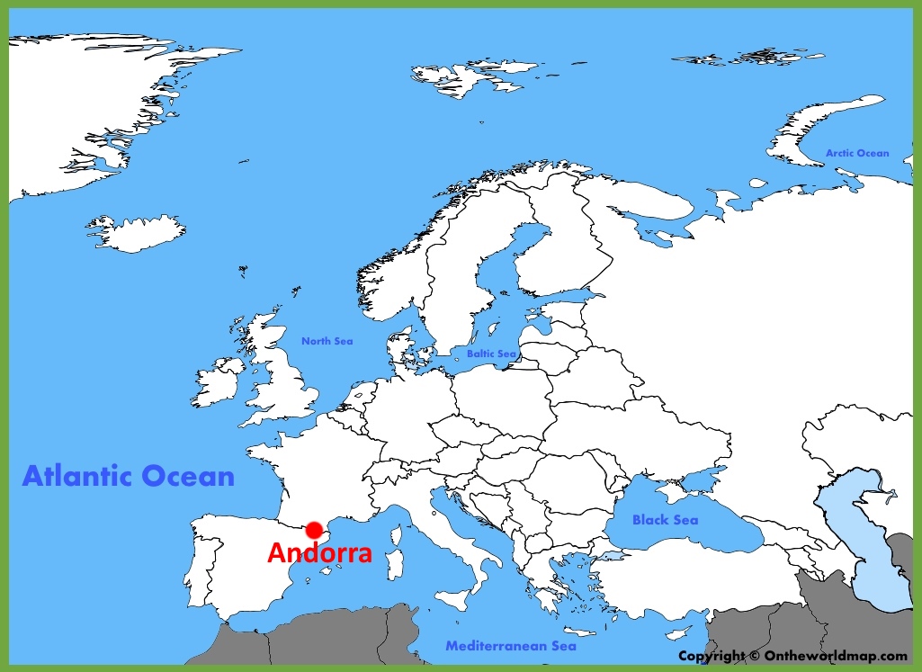 Andorra Location On The Europe Map 