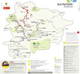 Andorra Tourist Bus Map