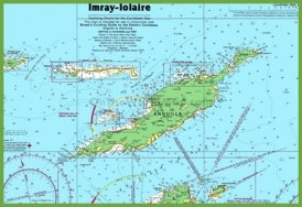 Large detailed topographical map of Anguilla