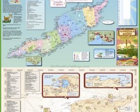 Large detailed tourist map of Anguilla