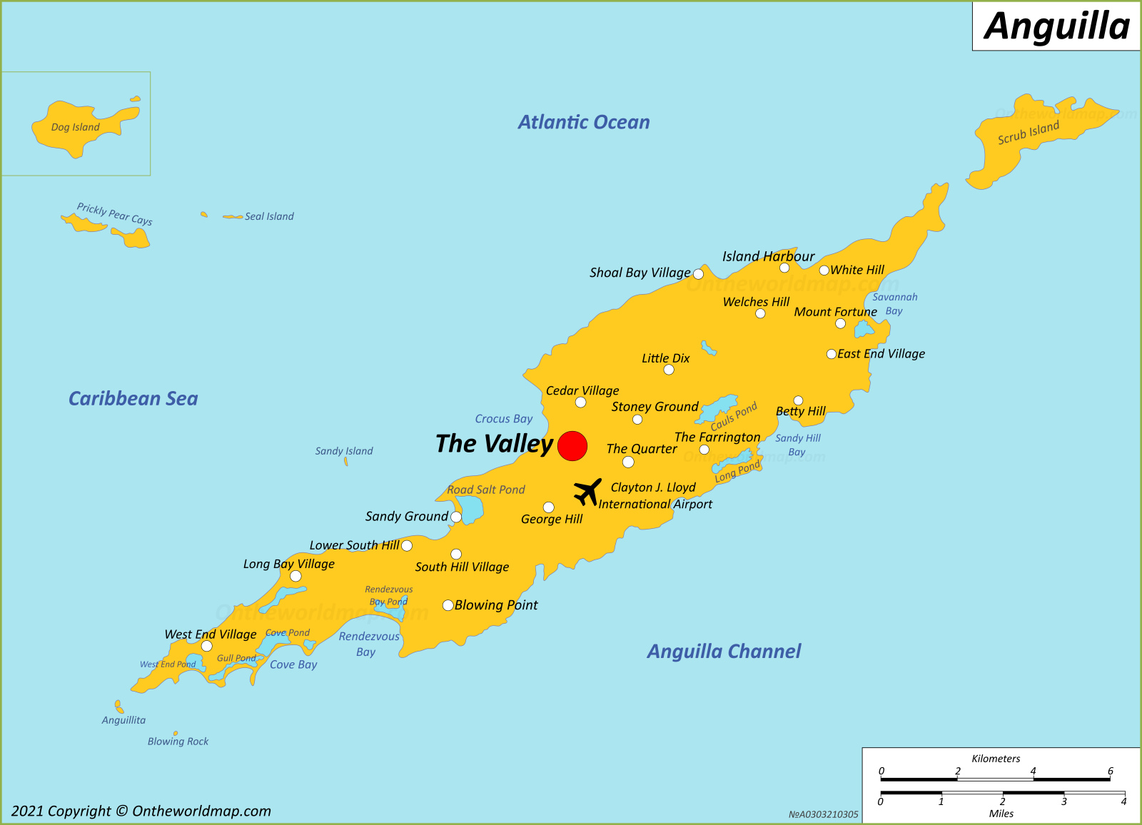 Map Of Anguilla 