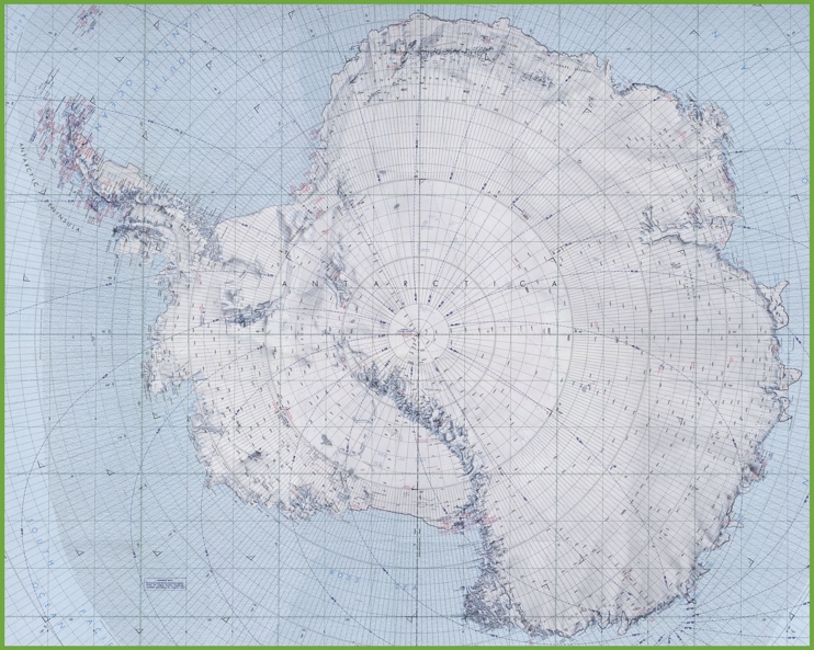 Topographic map of Antarctica