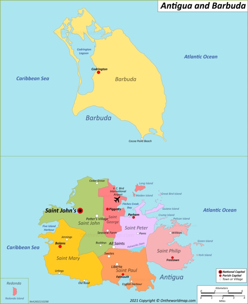 Map Of Antigua And Barbuda Max 