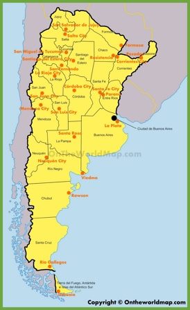 Administrative map of Argentina