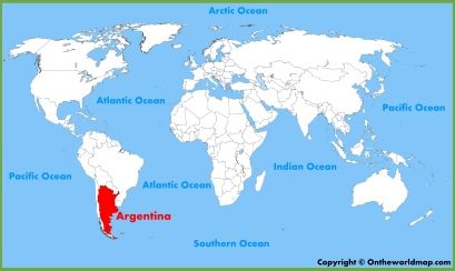 Argentina Location Map