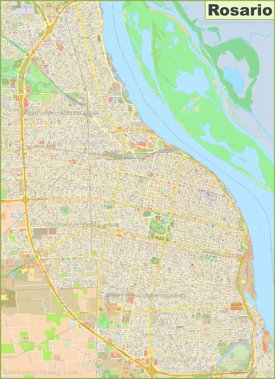 Large detailed map of Rosario