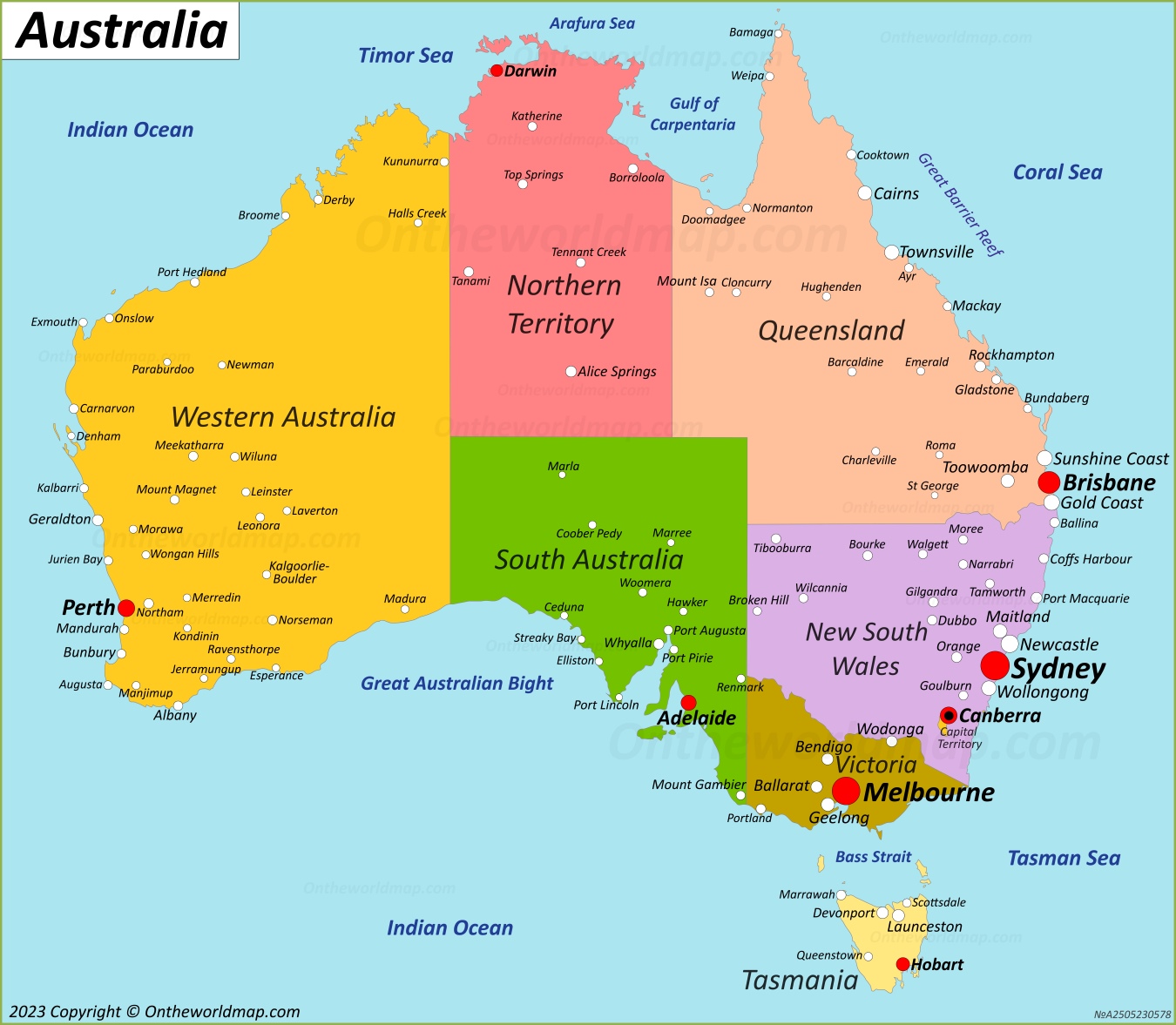 Australia Map | Detailed Maps of Commonwealth of Australia
