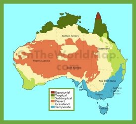 Australian climate map