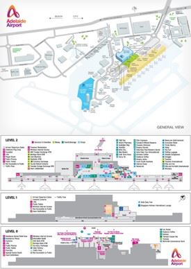 Adelaide airport map