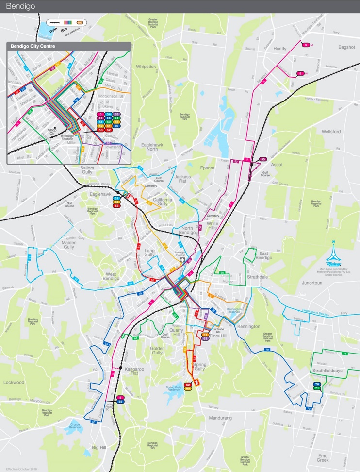 Bendigo Bus Map Max 