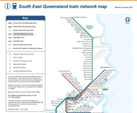 Brisbane train map