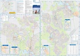 Large detailed tourist map of Canberra