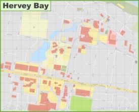 Hervey Bay CBD map