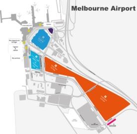 Melbourne airport map