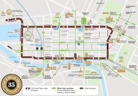 Melbourne city circle tram map