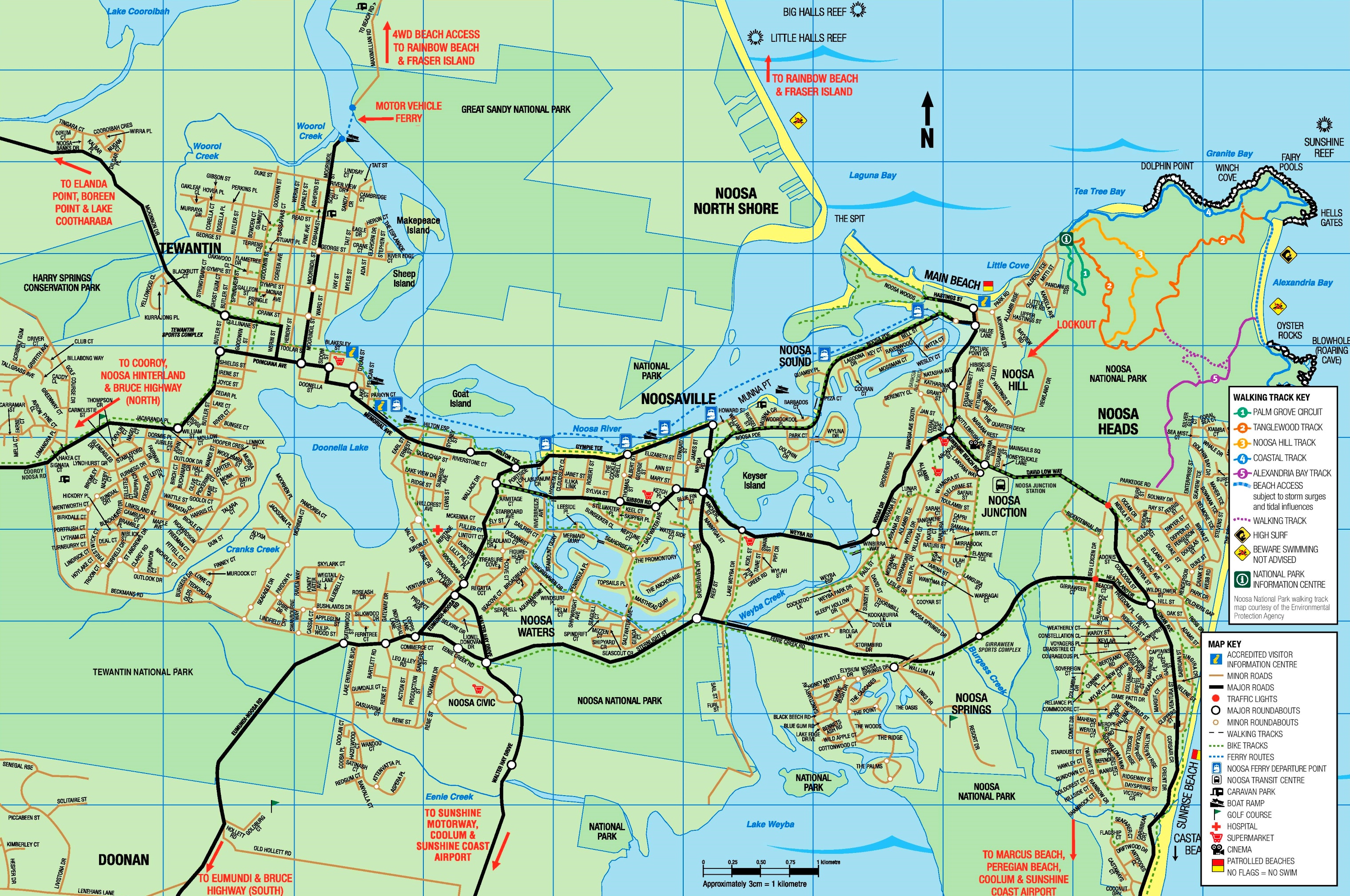 Directions To Noosa Heads Noosa Heads Tourist Map