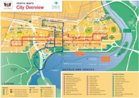 Perth CBD map