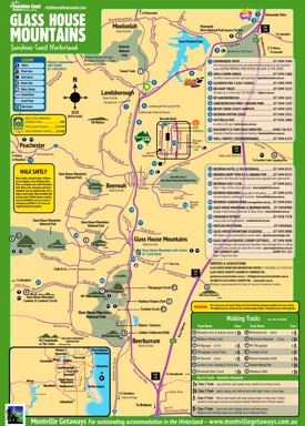 Glass House Mountains map