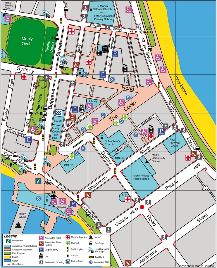 Sydney CBD Map Ontheworldmap