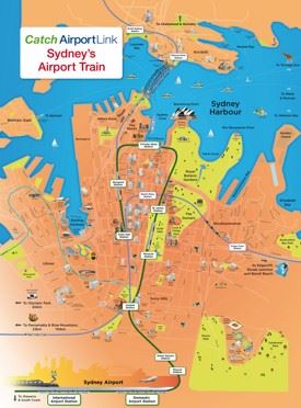 Sydney tourist attractions map