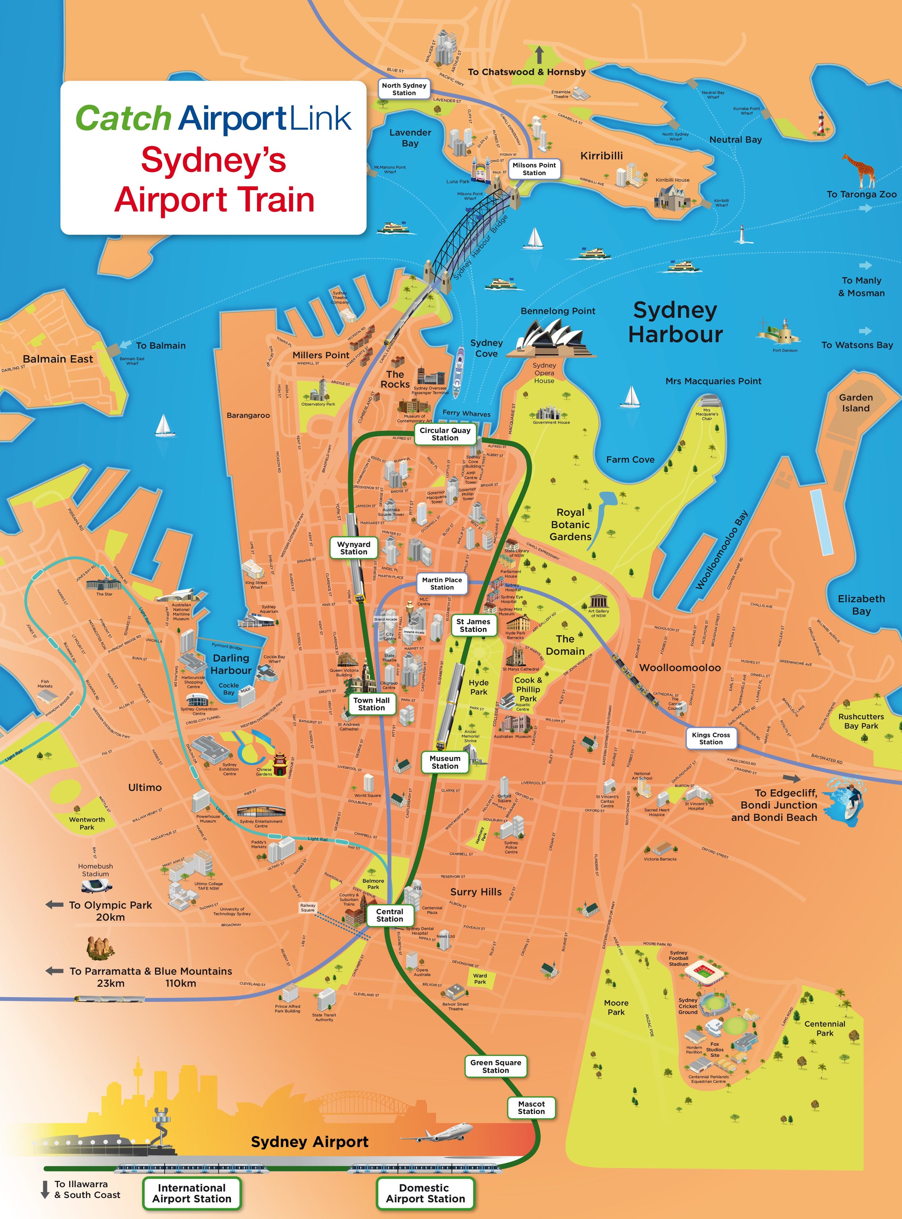 sydney tourism maps