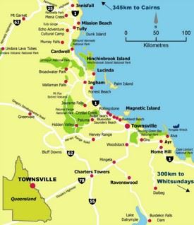 Townsville area map