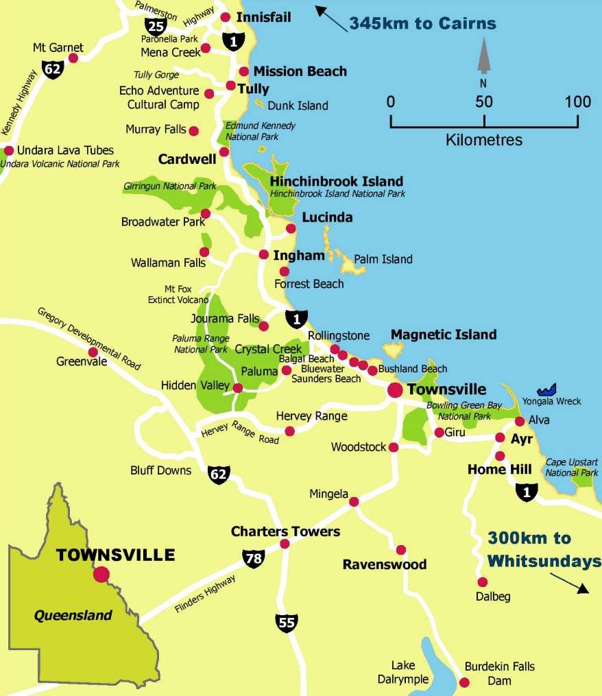 Townsville Area Map 