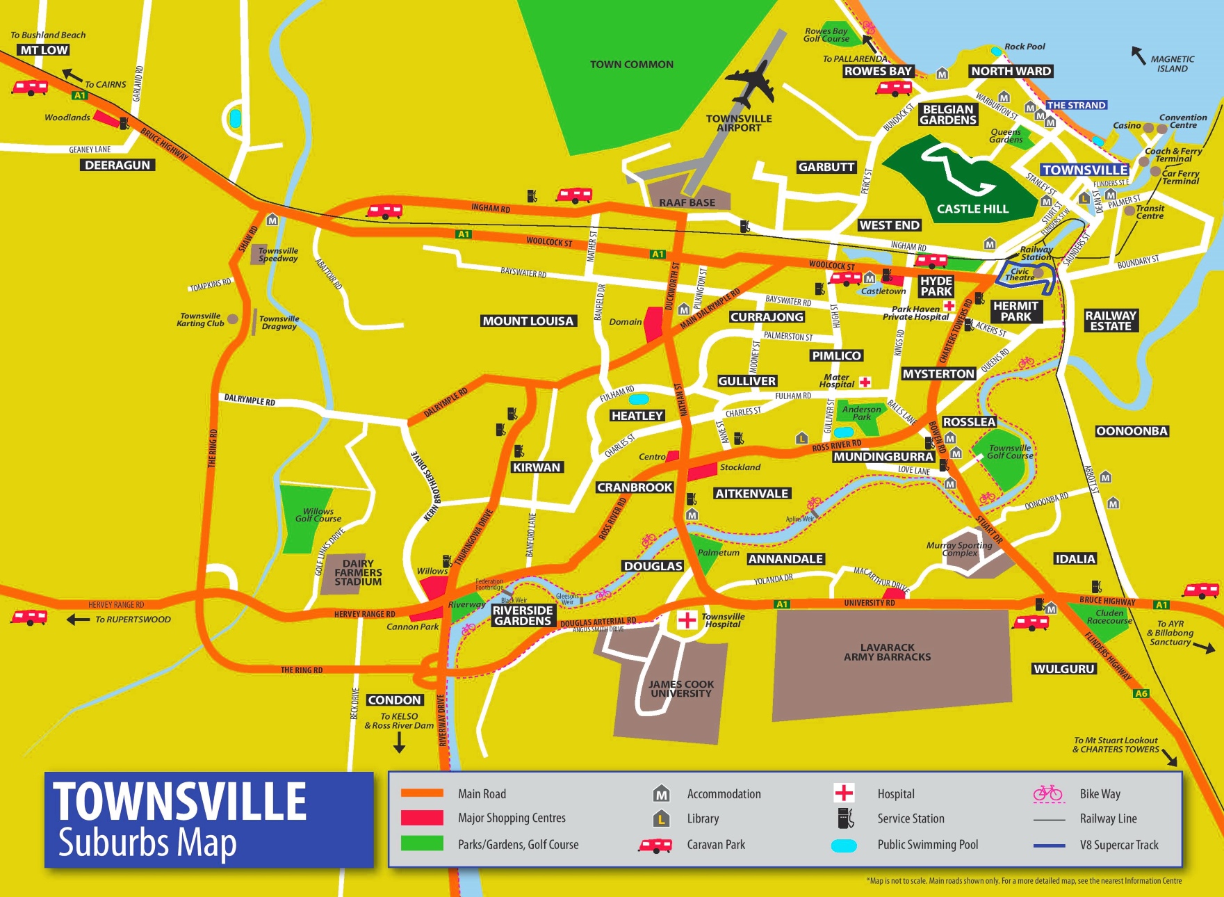 Townsville Tourist Map 