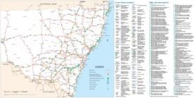 New South Wales rest area map
