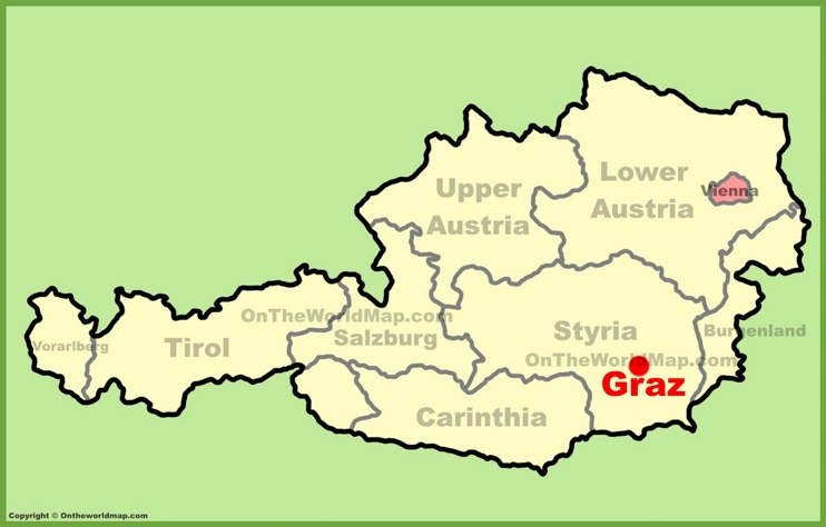Graz location on the Austria Map