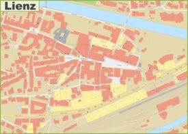 Lienz city center map