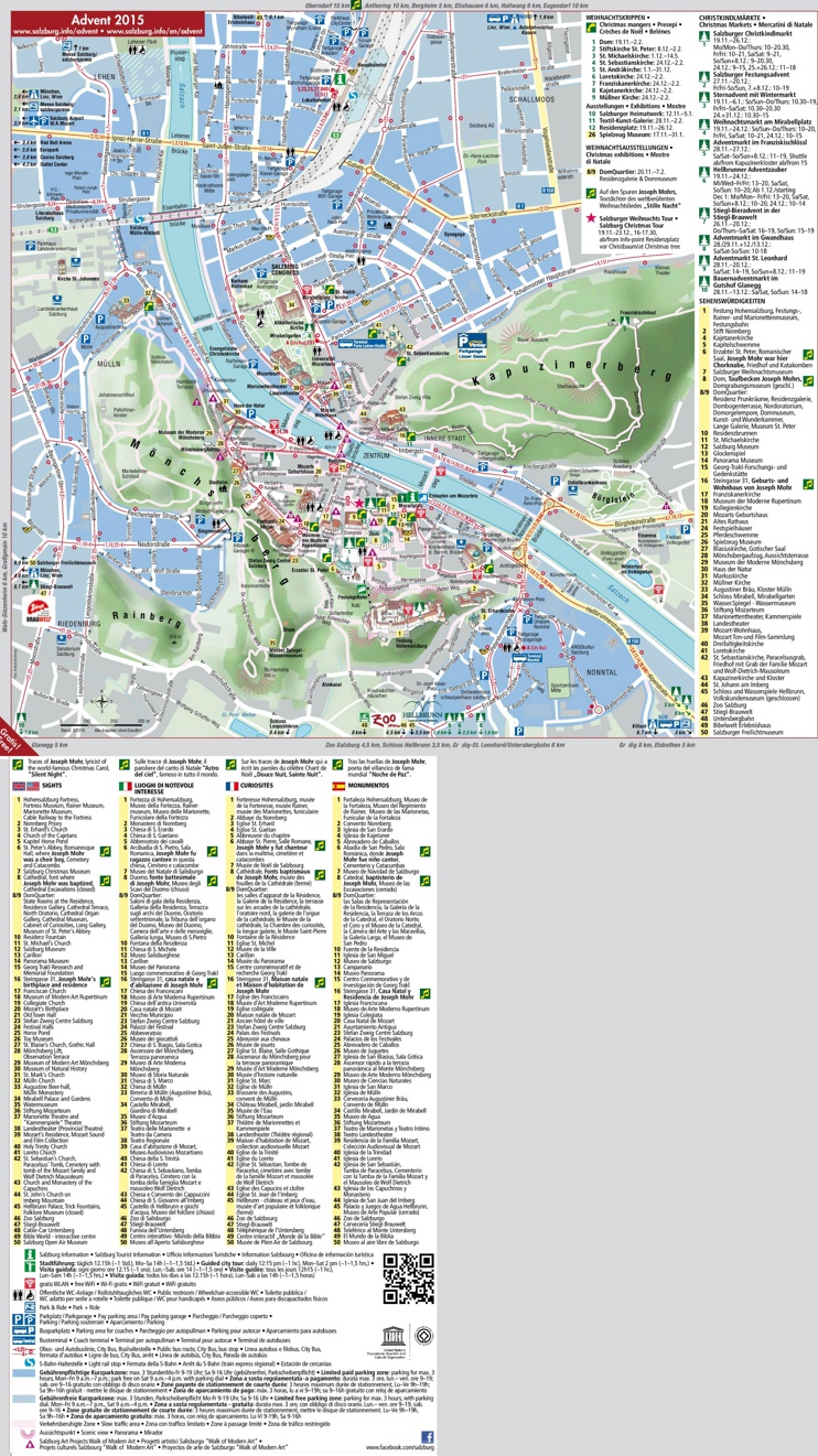 Salzburg tourist attractions map
