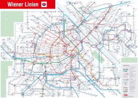 Vienna public transport map