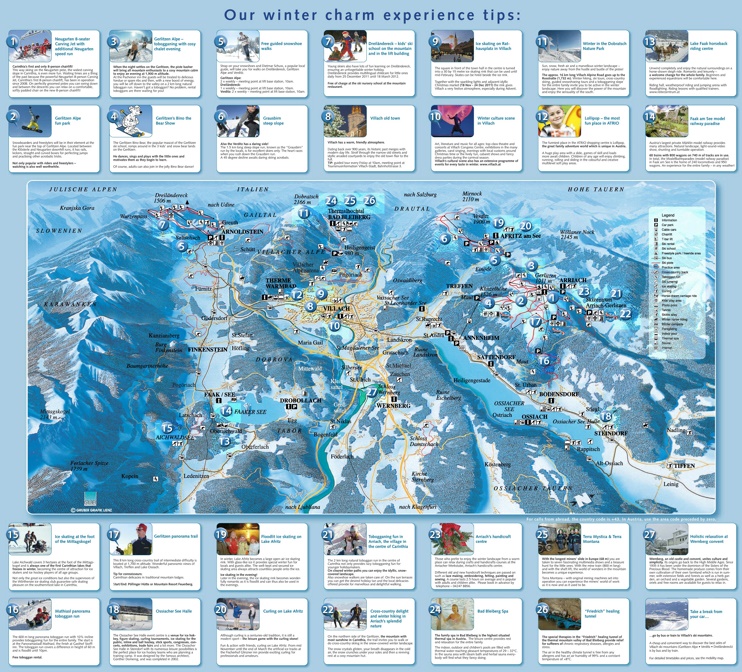 Villach ski map