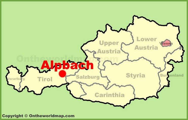 Alpbach location on the Austria Map