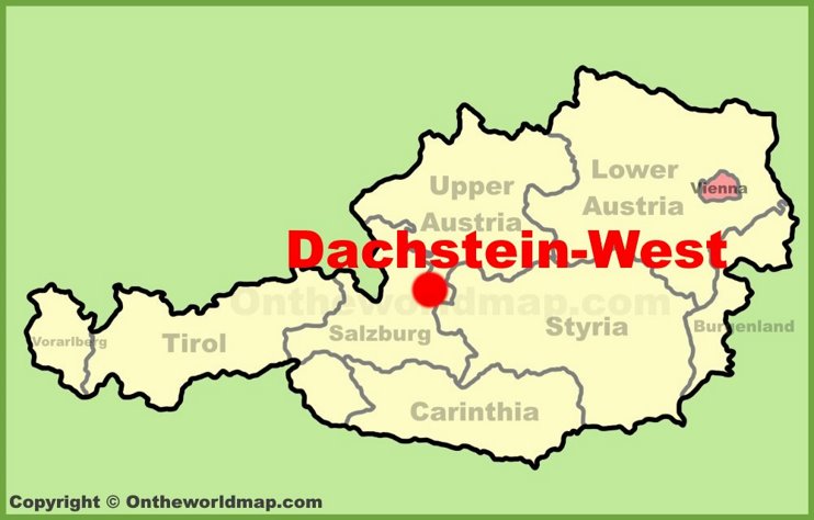 Dachstein-West location on the Austria Map